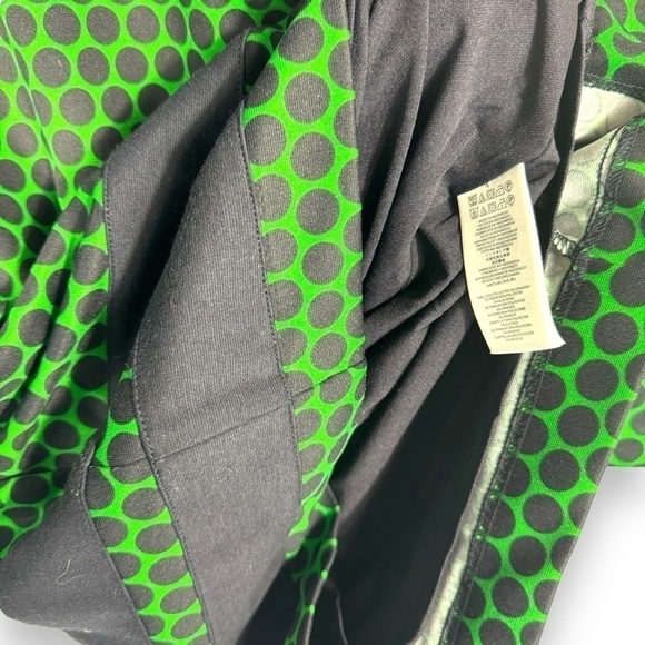4 for $40 SALE! MICHAEL Michael Kors Sheath Dress, Green Navy Polka Dot, Size 2 - Picture 7 of 14